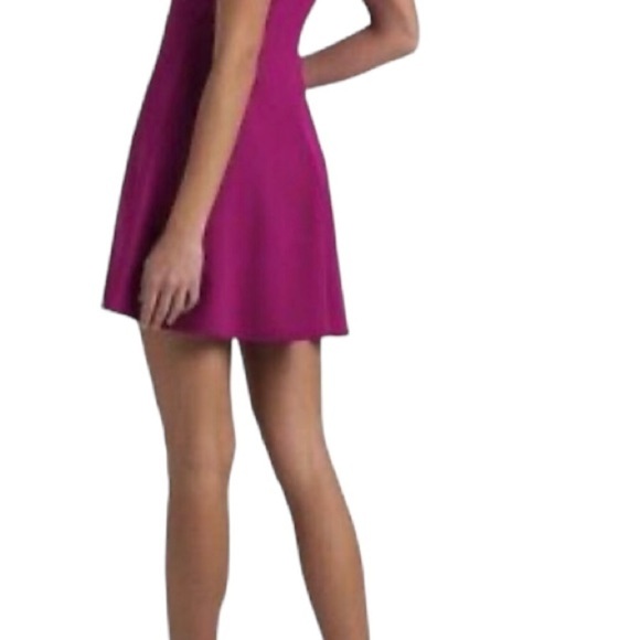 Francesca’s‎ Mi Ami Purple/White Embroidered Sleeveless Skater Dress. Size Med. - Picture 4 of 16